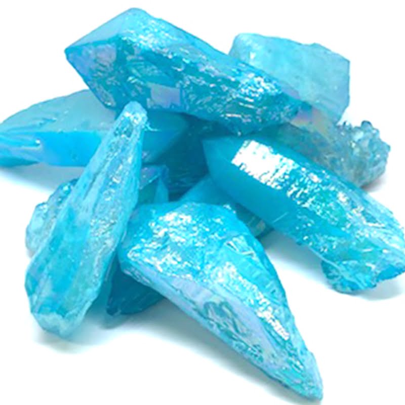 Aqua Aura Polished Points