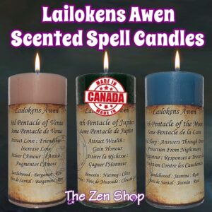 Lailokens Awen Scented Spell Candles