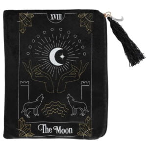 Zippered Tarot Card Bag The Moon image